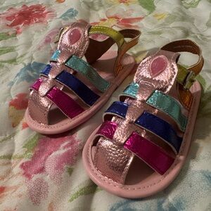 Kurt Geiger Kids Pink and Multicolor Sandals